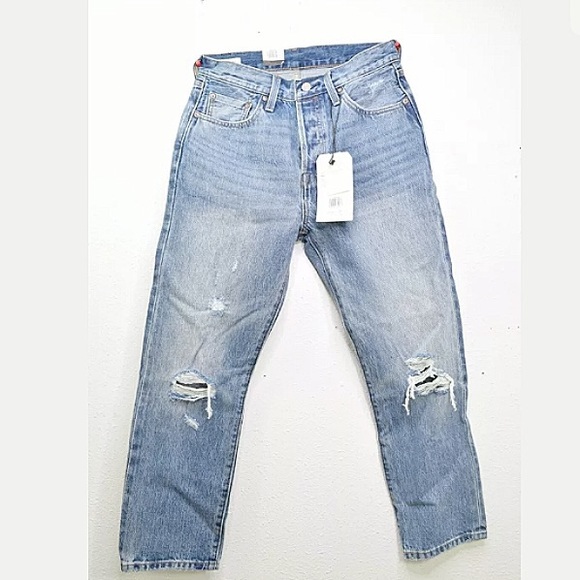 Levis Womens 501 Selvedge Jeans - Picture 4 of 8